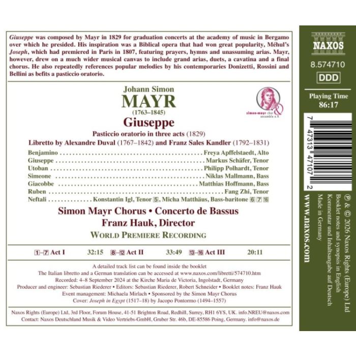 Mayr: Giuseppe (Oratorio) - slide-1