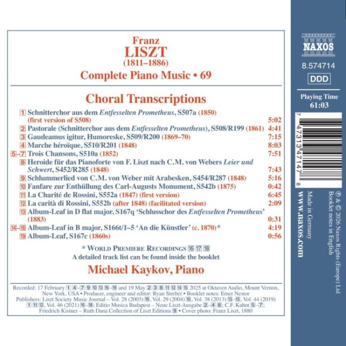 Liszt: Choral Transcriptions - slide-1