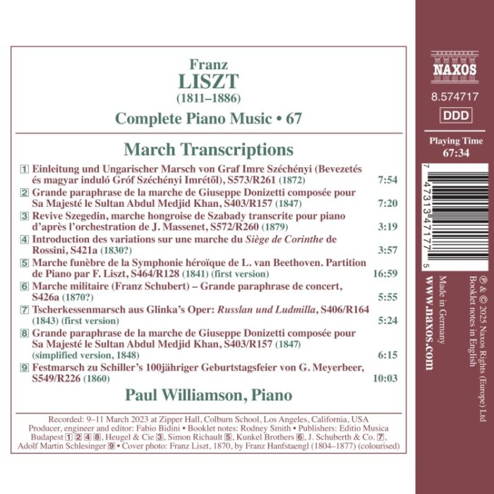 Liszt: Complete Piano Music Vol. 67 - March Transcriptions - slide-1