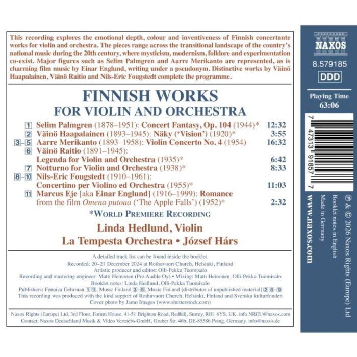 Finnish Works for Violin and Orchestra - slide-1