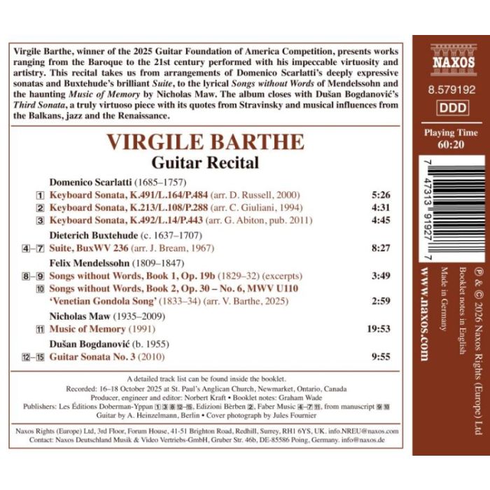 Virgile Barthe: Guitar Laureate Recital - slide-1