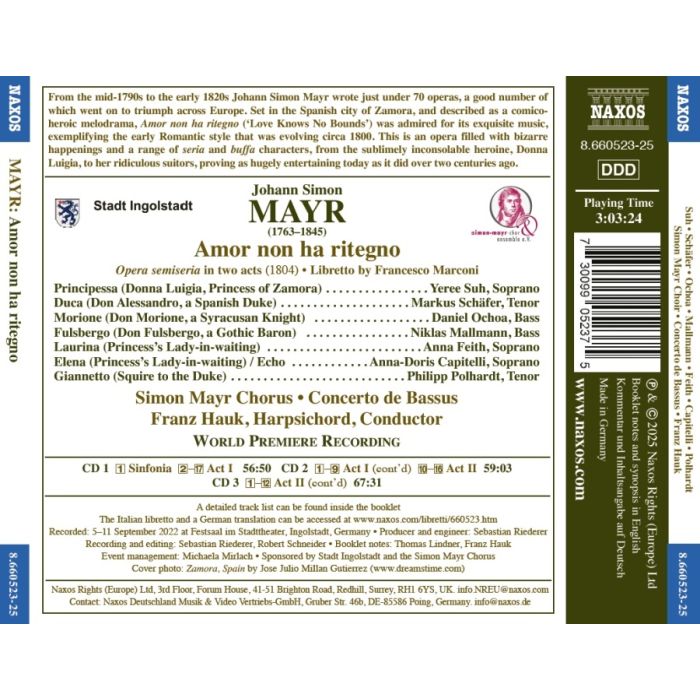Mayr: Amor non ha ritegno - slide-1
