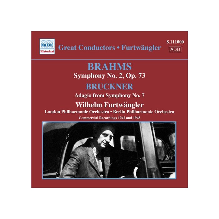 BRAHMS JOHANNES - Symphony No. 2 / BRUCKNER - Adagio from symphony 7