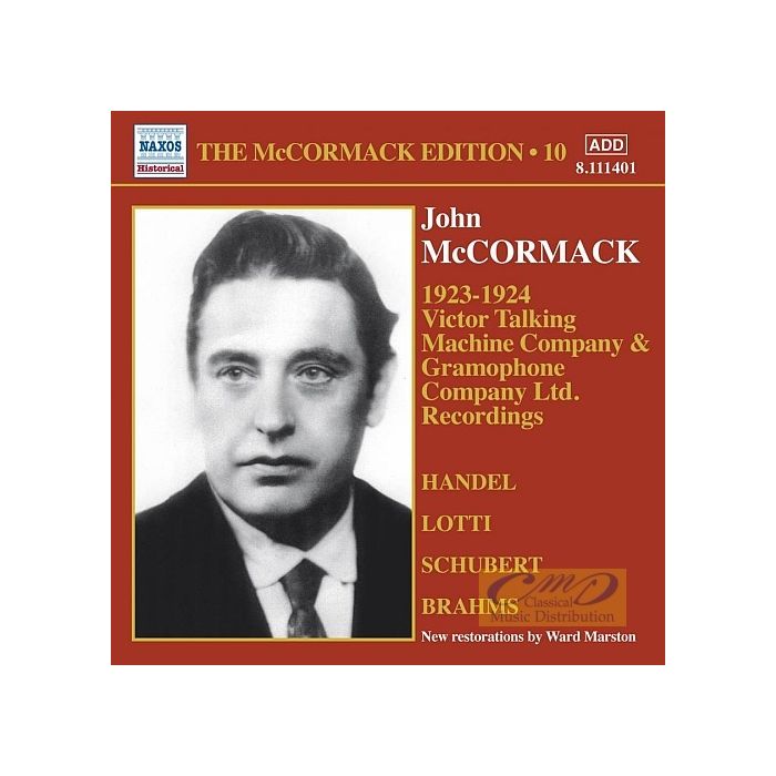 McCormack Edition Vol. 10 - nagr. 1923-1924