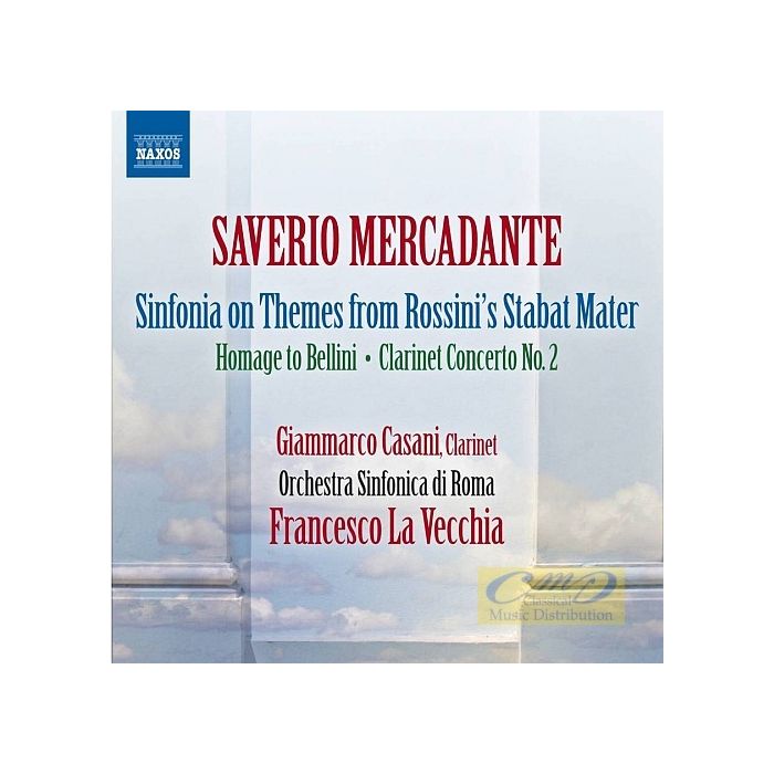 Mercadante: Sinfonia, Omaggio a Bellini, Clarinet Concerto
