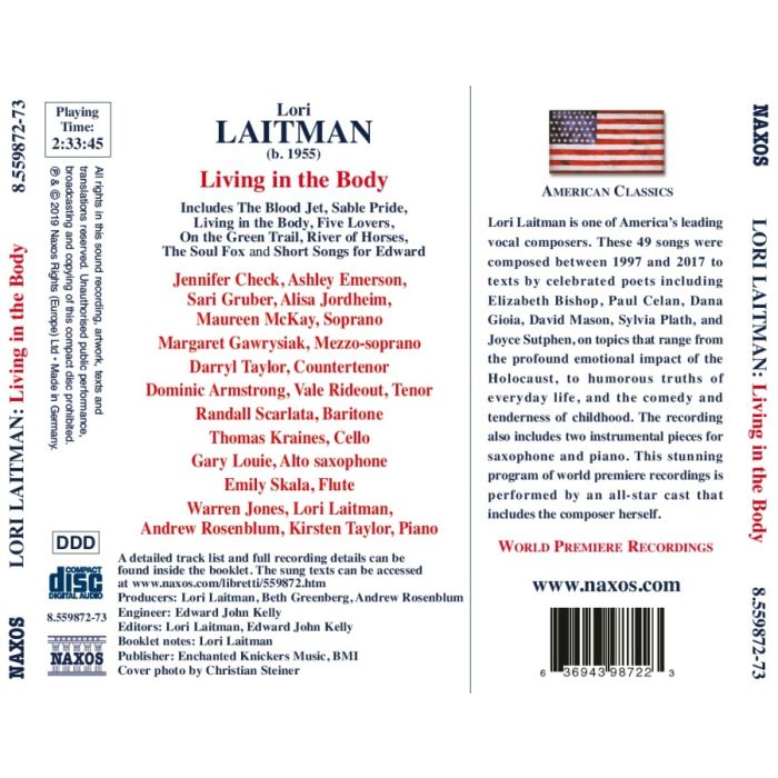 Living in the Body - Songs of Lori Laitman - slide-1