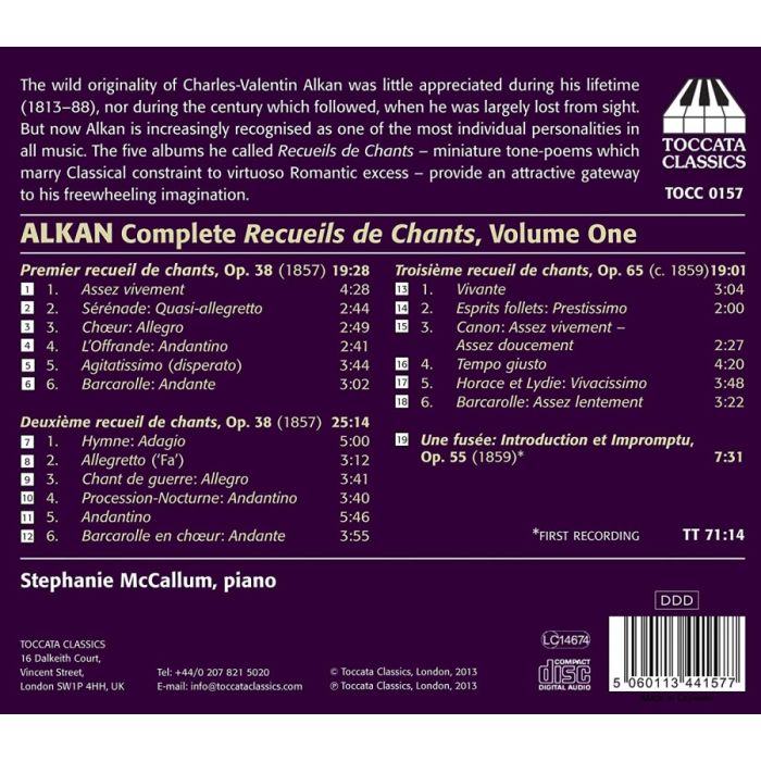 Alkan: Complete Recueils de Chants Volume 1 - slide-1