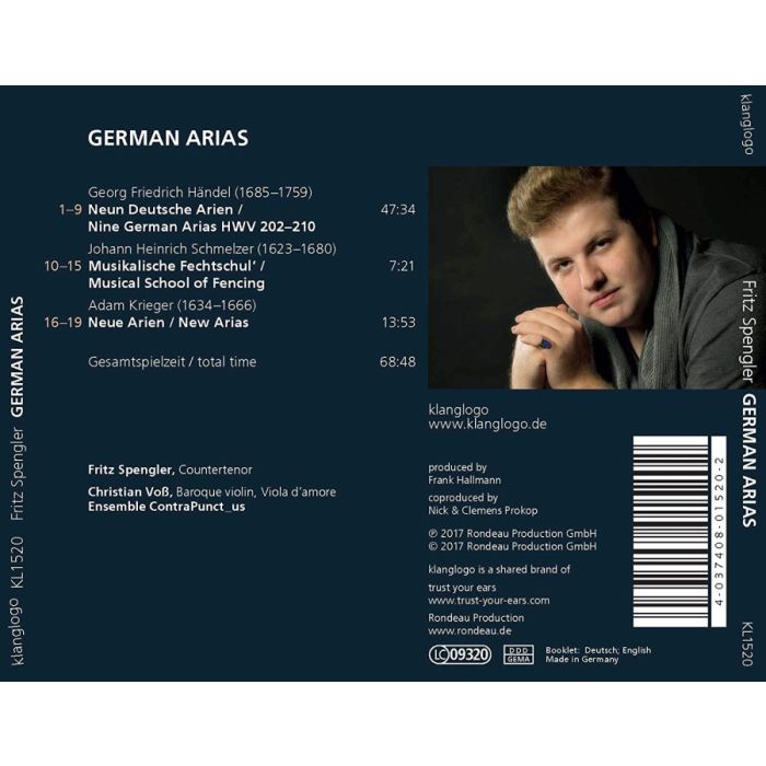 Handel: 9 German Arias; Schmelzer; Krieger: New Arias - slide-1