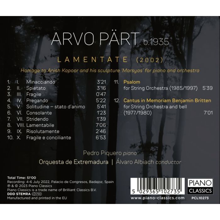 Pärt: Lamentate - slide-1