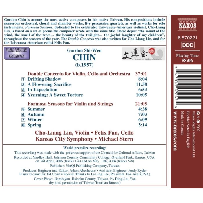 CHIN: Double Concerto; Formosa Seasons - slide-1