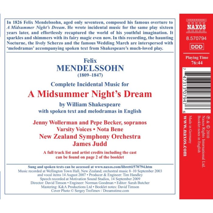 Mendelssohn: A Midsummer Night´s Dream - slide-1