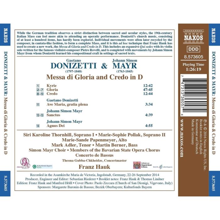 Donizetti - Mayr: Messa di Gloria and Credo in D - slide-1