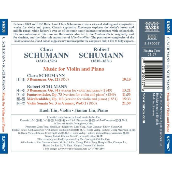 Schumann: Music for Violin and Piano - slide-1