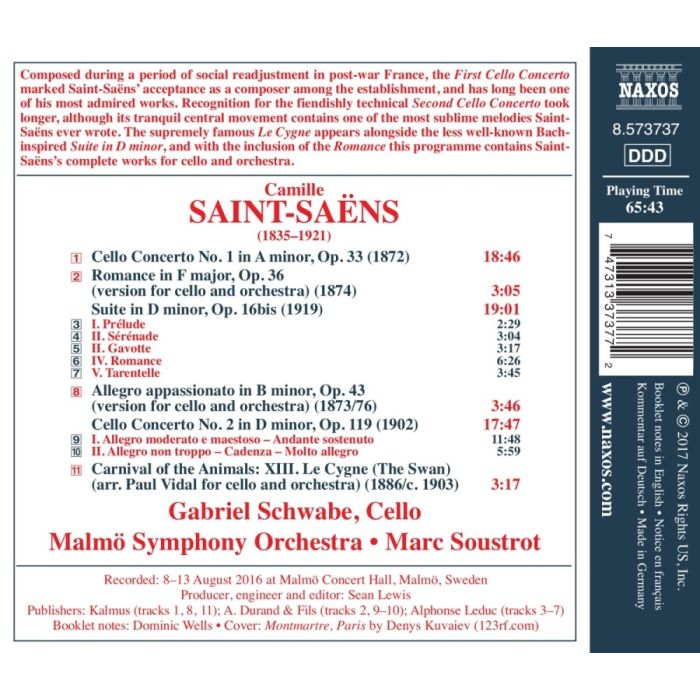 Saint-Saens: Works for Cello and Orchestra - slide-1