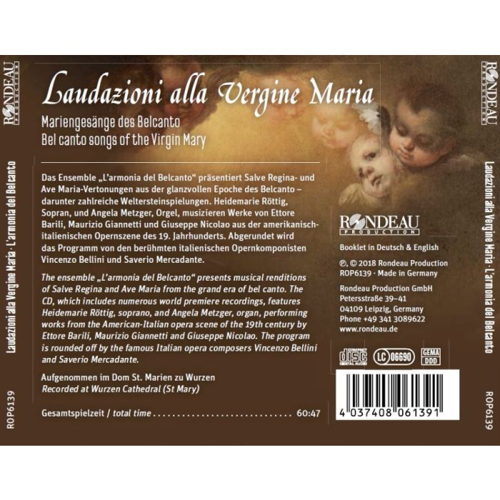 Laudazioni alla Vergine Maria - Bel canto songs of the Virgin Mary - slide-1