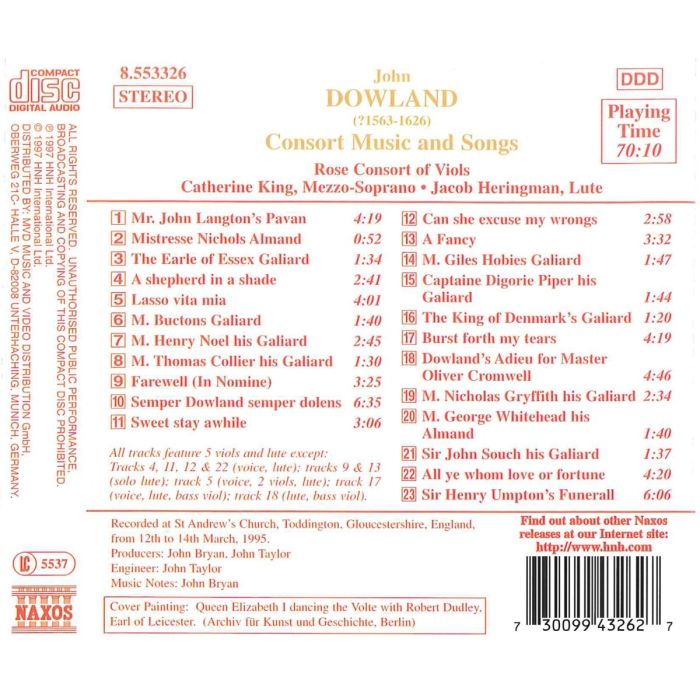 DOWLAND: Consort Music and Songs - slide-1