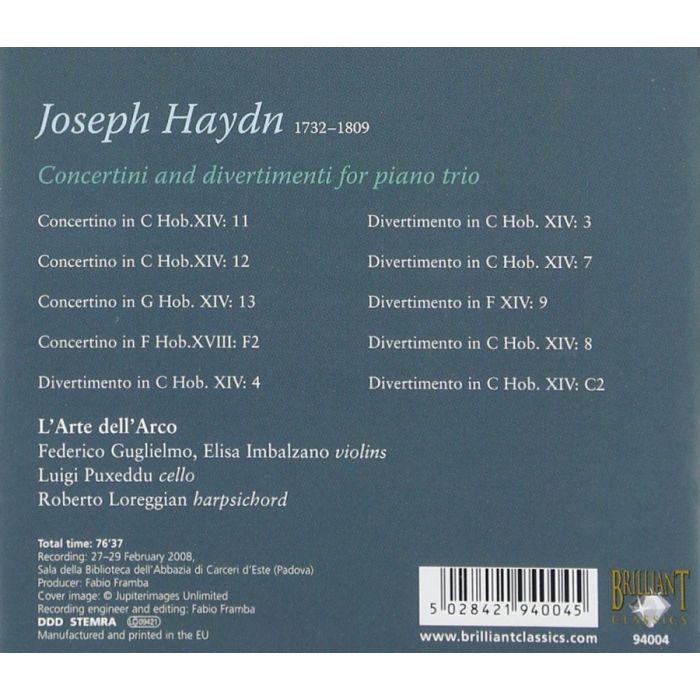 Haydn: Concertini and Divertimenti - slide-1
