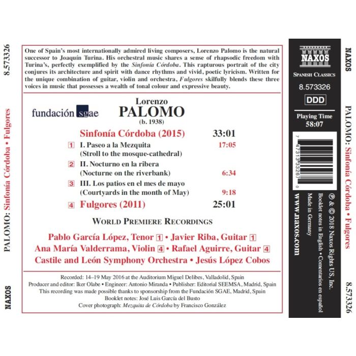 Palomo: Sinfonia Cordoba; Fulgores - slide-1