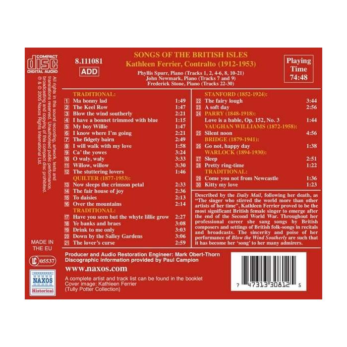 Ferrier: Songs of the British Isles - slide-1