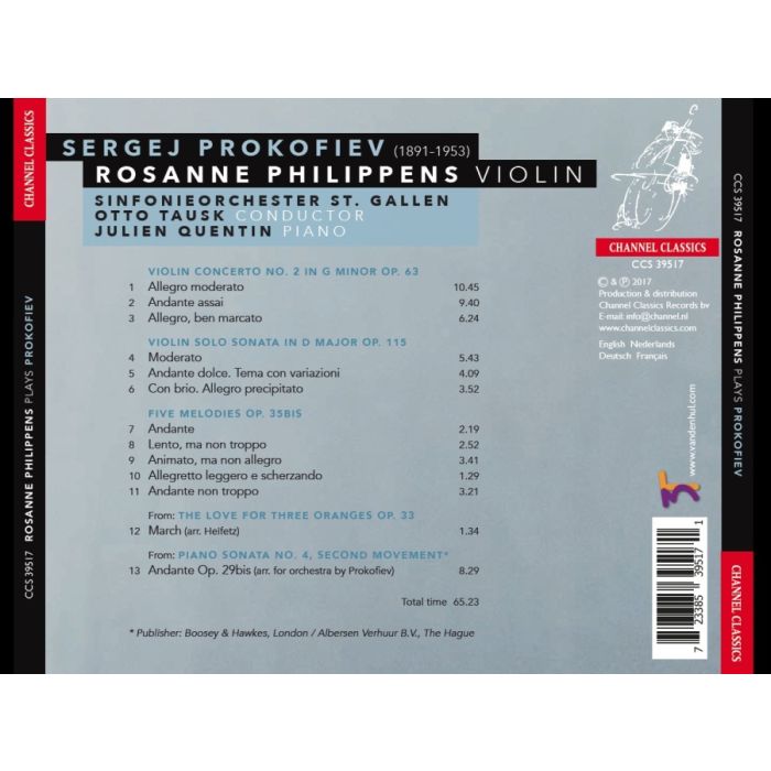 Prokofiev: Violin concerto no. 2; Violin sonata; Five Melodies - slide-1