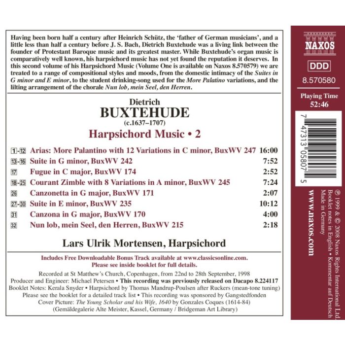 Buxtehude Dietrich: Harpsichord Music Vol. 2 - slide-1