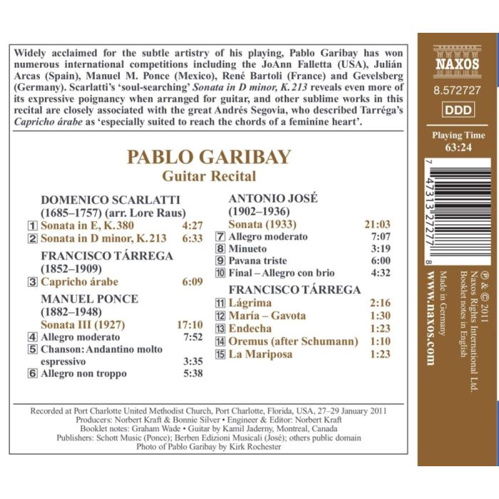Guitar Recital  -  Scarlatti, Tarrega, Pons, Jose - slide-1