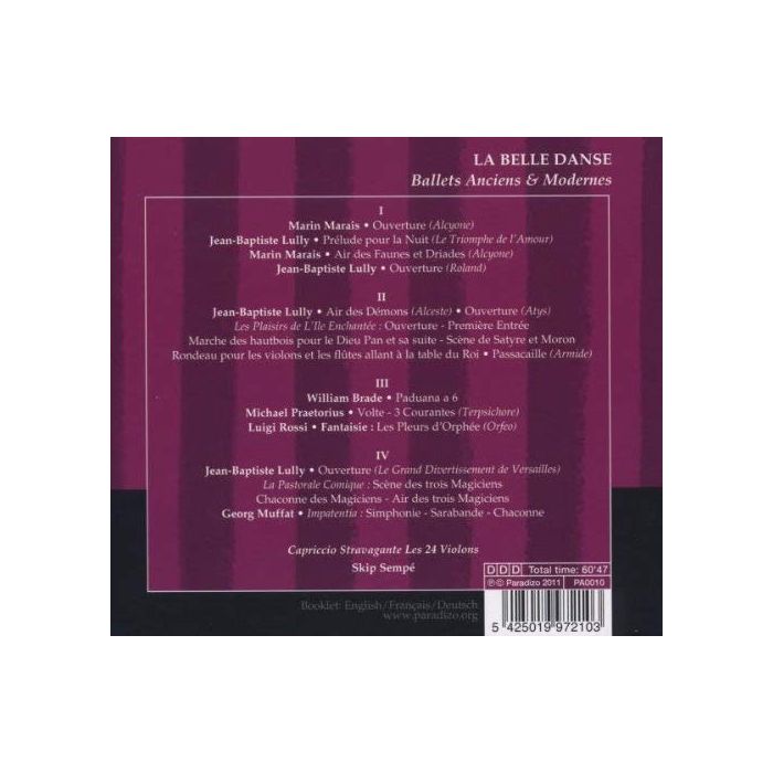 La Belle Danse - Lully, Marais, Muffat, Brade, Praetorius: Ballets Anciens & Modernes - slide-1
