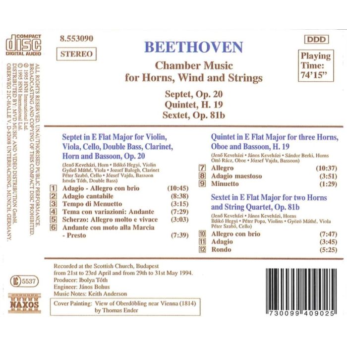 BEETHOVEN: Chamber Music for Horns, Winds and Strings - slide-1