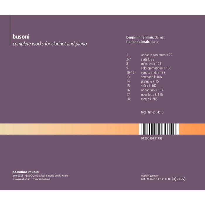 Busoni: Complete Works for Clarinet and Piano - slide-1