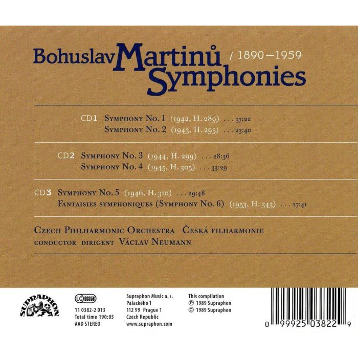 Martinů: Symphonies 1 - 6 - slide-1