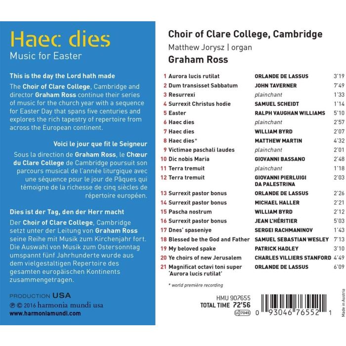Haec dies - muzyka na Wielkanoc: Lassus / Taverner / Byrd … - slide-1
