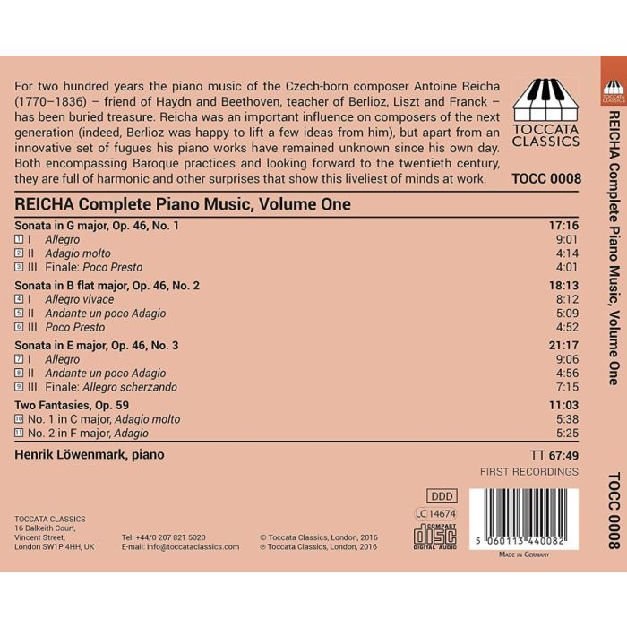 Reicha: Complete Piano Music Vol. 1 - slide-1