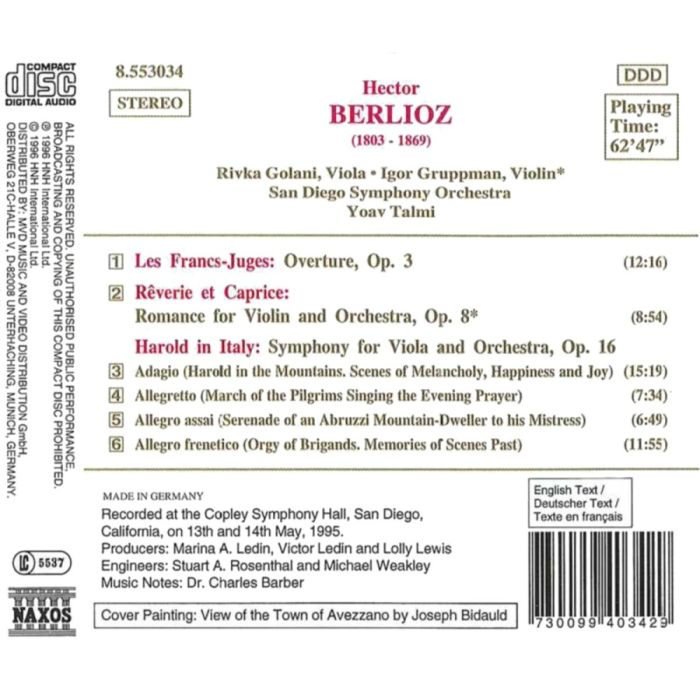 BERLIOZ: Harold in Italy, Les Francs-Juges - slide-1