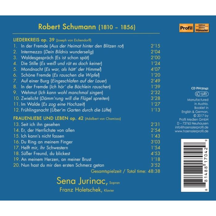 Schumann: Liederkreis; Frauenliebe und Leben - slide-1