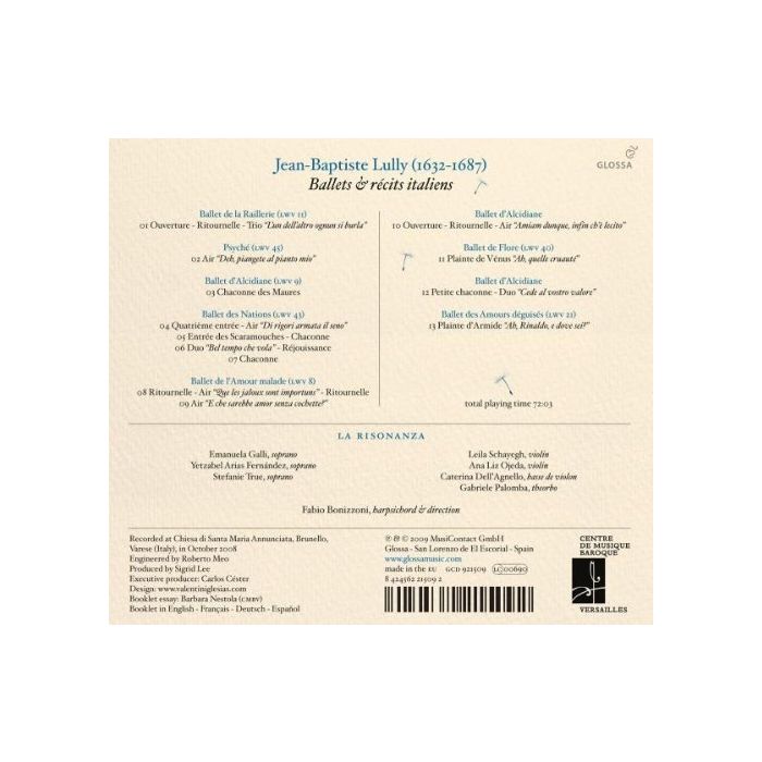 Lully: Ballets & récits italiens - slide-1