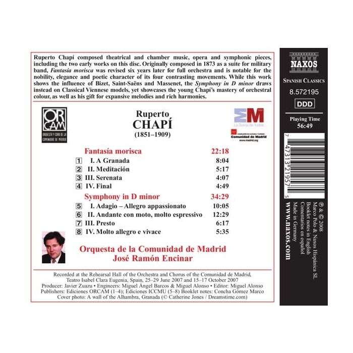CHAPI: Symphony in D Minor; Fantasia morisca - slide-1
