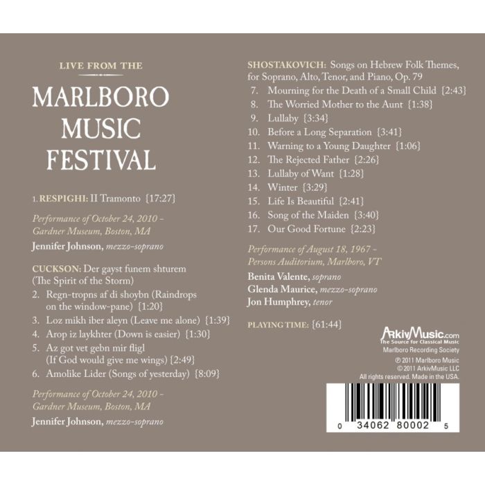 Live from the Marlboro Music Festival Vol. 2 - slide-1