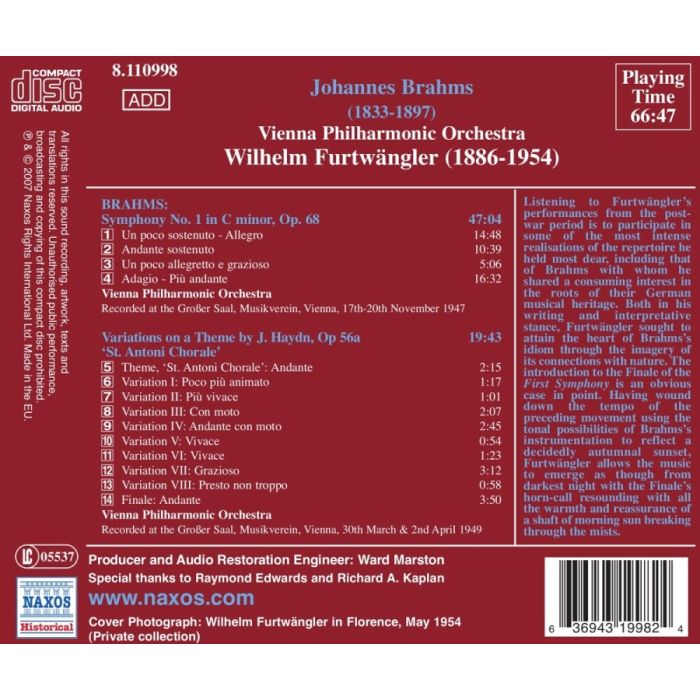 Brahms: Symphony No. 1 / Haydn Variations - slide-1
