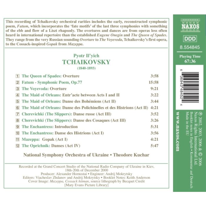 TCHAIKOVSKY: Dances and Overtures - slide-1
