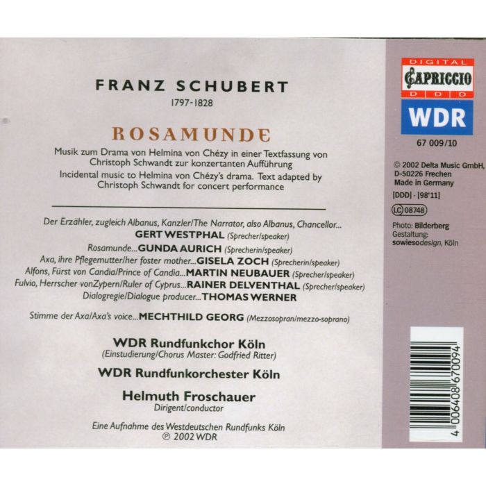 SCHUBERT: Rosamunde - slide-1