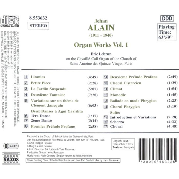 ALAIN: Organ Works Vol. 1 - slide-1