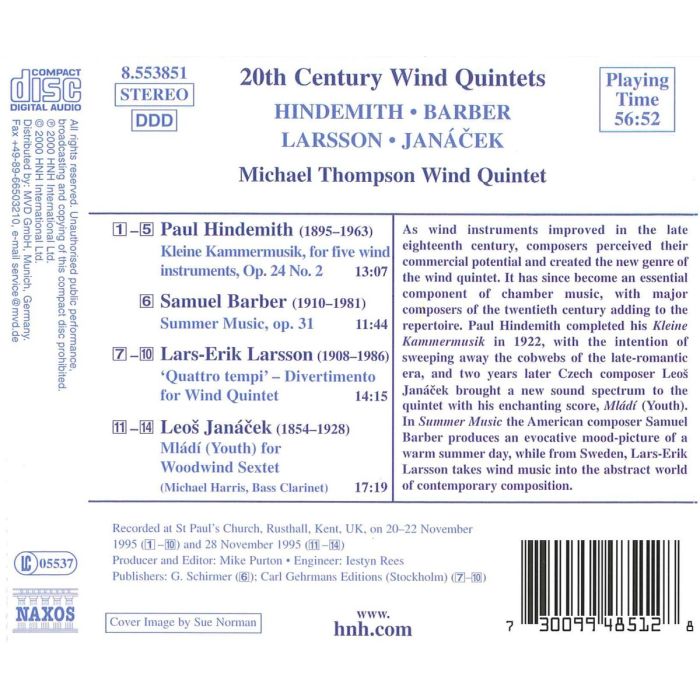 20TH CENTURY WIND QUINTETS - slide-1