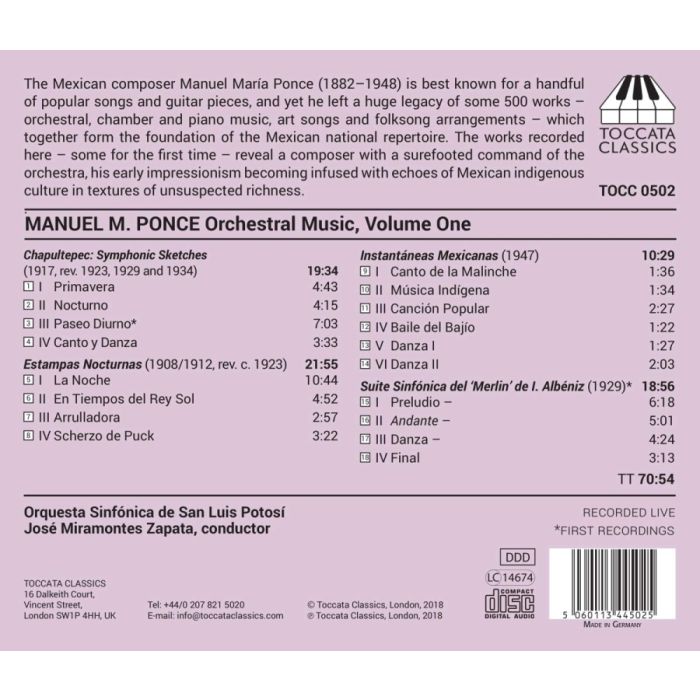 Ponce: Orchestral Music Vol. 1 - slide-1