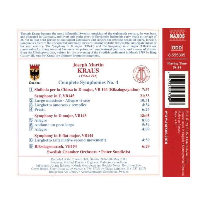 KRAUS: Complete Symphonies Vol. 4 - slide-1