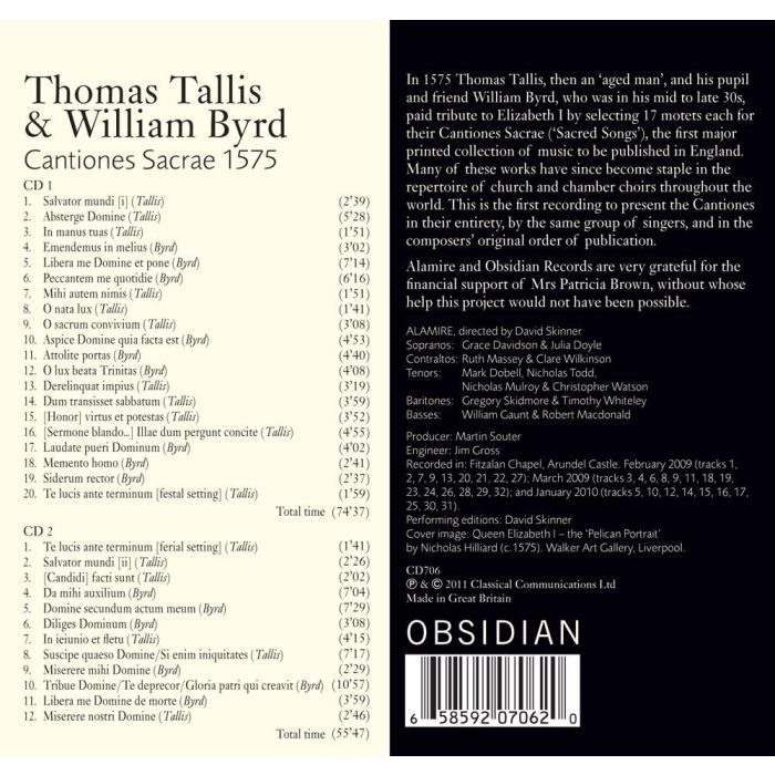 Tallis & Byrd: Cantiones Sacrae (1575) - slide-1