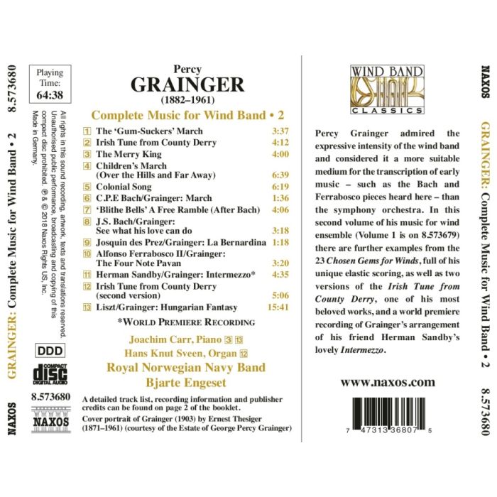 Grainger: Music for Wind Band Vol. 2 - slide-1