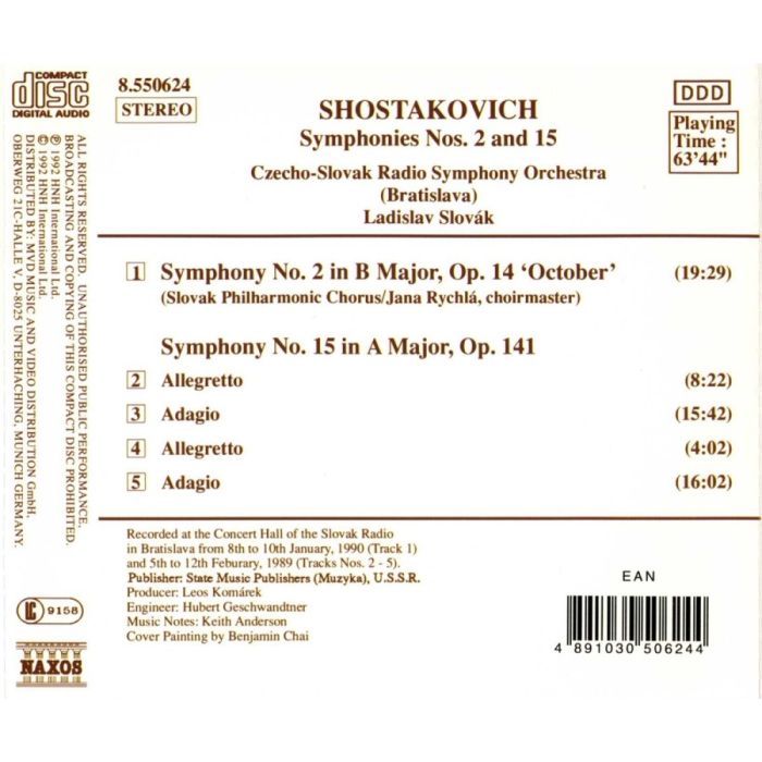Shostakovich: Symphonies Nos. 2 and 15 - slide-1