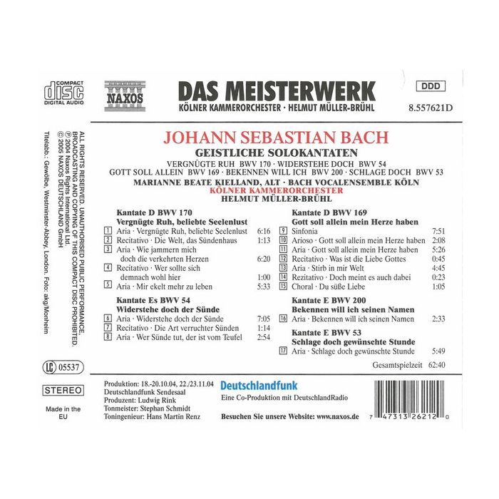 BACH: Sacred cantatas for alto - slide-1