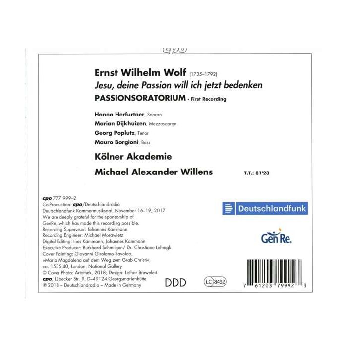Wolf: Passions-Oratorium 