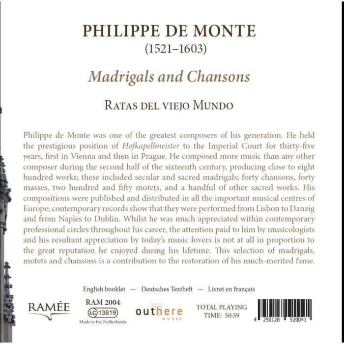 de Monte: Madrigals and Chansons - slide-1